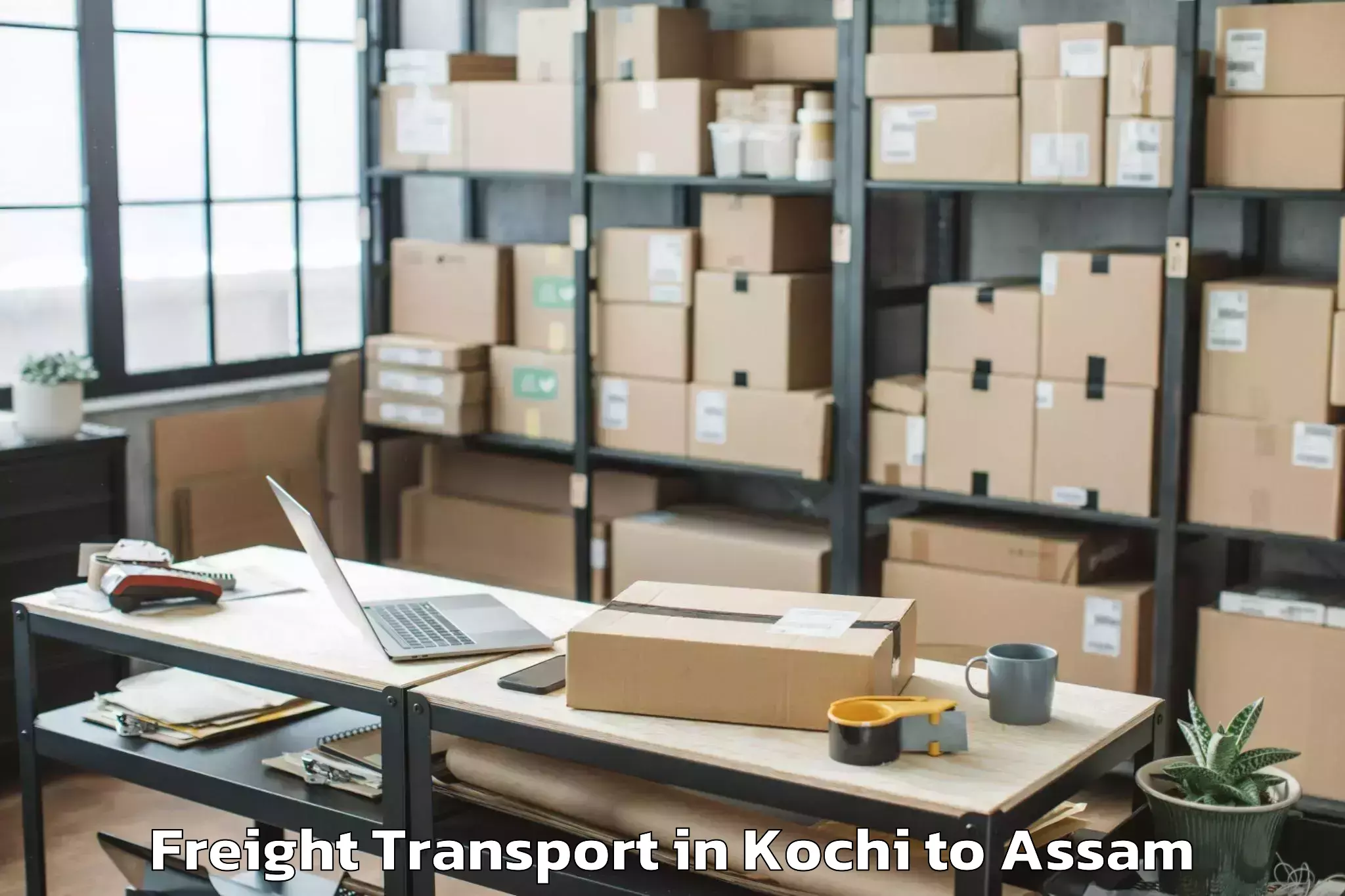 Affordable Kochi to Pandu Freight Transport